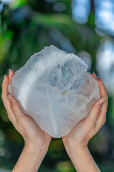 Large Clear Quartz Slice